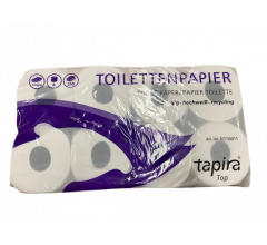 Tapira Toilettenpapier 3-lagig hochweiß 64 Rollen a 250 Blatt