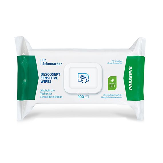 slide image DESCOSEPT SENSITIVE WIPES - abbaubares Vliestuch*