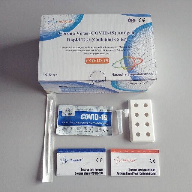 slide image Hoyotek® COVID-19 Antigen Rapid Test 30 Stk. (3,37€ brutto pro Test)