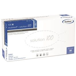 GUANTI MONOUSO IN NITRILE NITROFLEX CF.100 PZ. Col. Blu tg. 7,5 (M